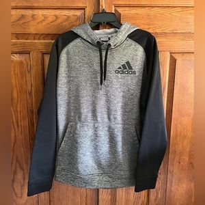 Adidas ClimaWarm Hoodie - Gray & Black - Men’s Large (130)
